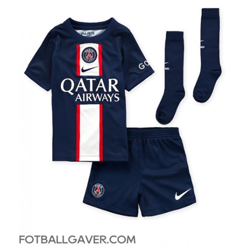 Paris Saint-Germain Kylian Mbappe #7 Fotballklær Hjemmedraktsett Barn 2022-23 Kortermet (+ korte bukser)